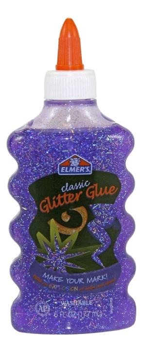 ELMER\'S Glitter Glue Purple, 177ml ryhmässä LELUT, TUOTTEET LAPSILLE JA VAUVOILLE / Leikkikalut, Askartelu &Pelit / Käsityöt @ TP E-commerce Nordic AB (C16167)