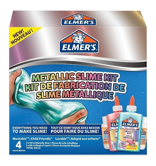 ELMER\'S METALLIC SLIME KIT ryhmässä LELUT, TUOTTEET LAPSILLE JA VAUVOILLE / Leikkikalut, Askartelu &Pelit / Käsityöt @ TP E-commerce Nordic AB (C16175)