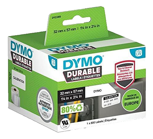 DYMO LW Durable medium multi-purpose 57mm x 32mm, 800 labels ryhmässä TIETOKOONET & TARVIKKEET / Tulostimet & Tarvikkeet / Tulostimet / Tarratulostimet & Tarvikkeet / Etiketit @ TP E-commerce Nordic AB (C16185)