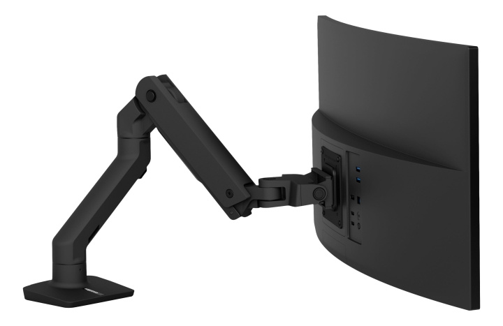 Ergotron HX Desk Monitor Arm, Matte black ryhmässä TIETOKOONET & TARVIKKEET / Näytöt / Näytön jalustat ja kiinnikkeet @ TP E-commerce Nordic AB (C16213)