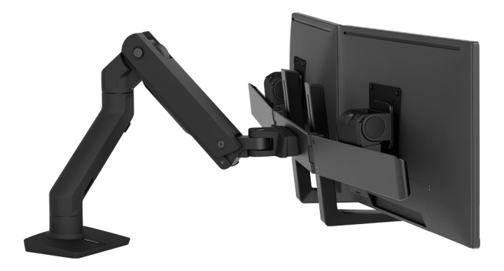Ergotron HX Desk Dual Monitor Arm, Matte black ryhmässä TIETOKOONET & TARVIKKEET / Näytöt / Näytön jalustat ja kiinnikkeet @ TP E-commerce Nordic AB (C16215)