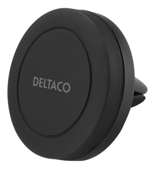 DELTACO magnetic car holder, air vent mount, for mobile phone, black ryhmässä AUTO / Matkapuhelinteline / Matkapuhelinteline Älypuhelimille @ TP E-commerce Nordic AB (C16308)