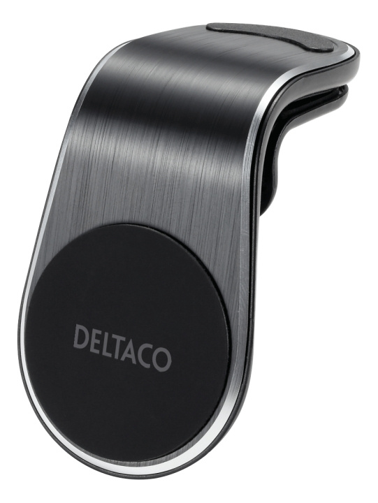 DELTACO magnetic car holder, angled air vent mount, for mobile, black ryhmässä AUTO / Matkapuhelinteline / Matkapuhelinteline Älypuhelimille @ TP E-commerce Nordic AB (C16311)