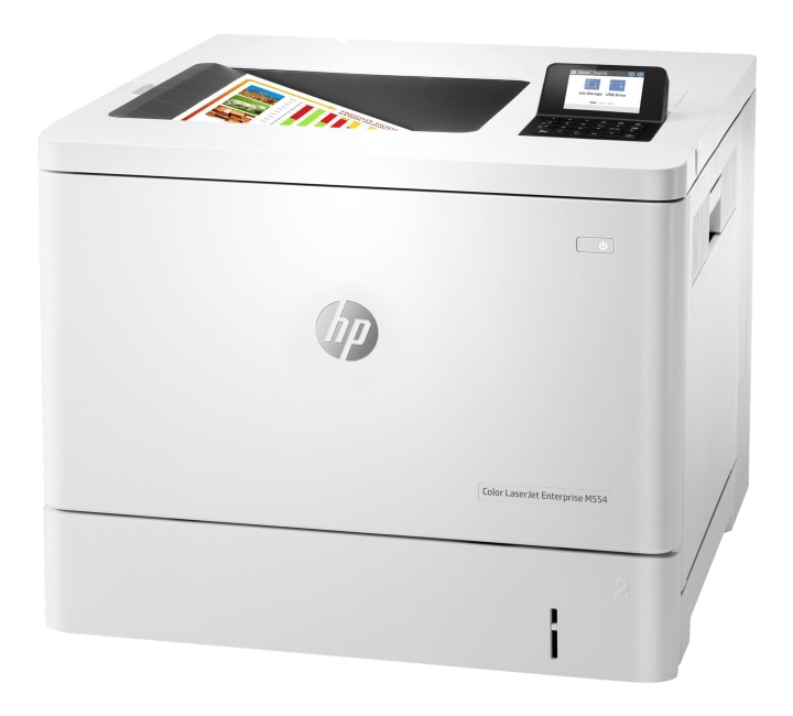 HP LaserJet Enterprise M554dn Laserprinter - Color - Laser ryhmässä TIETOKOONET & TARVIKKEET / Tulostimet & Tarvikkeet / Tulostimet / Laser @ TP E-commerce Nordic AB (C16386)