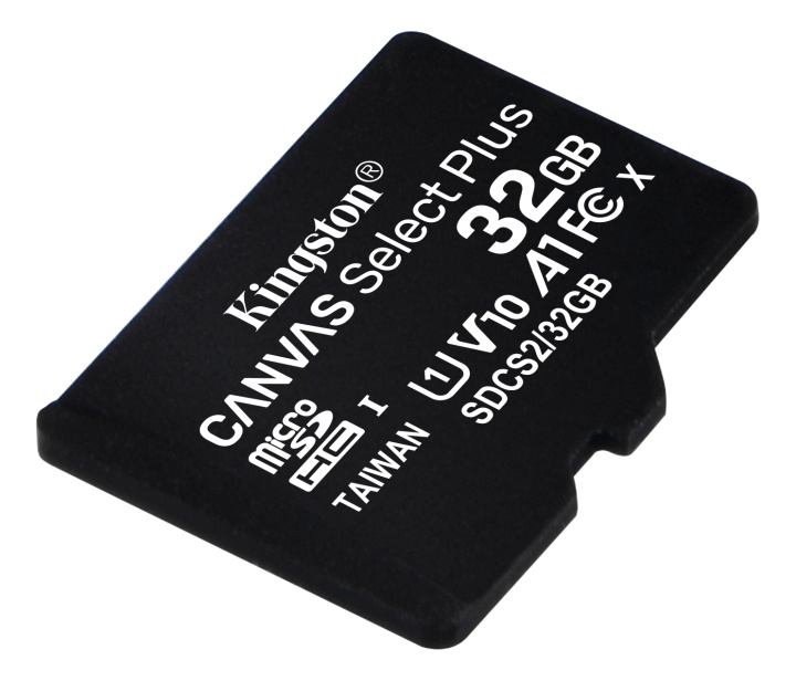 Kingston 32GB micSDHC Canvas Select Plus 100R A1 C10 1-pack w/o ADP ryhmässä KODINELEKTRONIIKKA / Tallennusvälineet / Muistikortit / MicroSD/HC/XC @ TP E-commerce Nordic AB (C16604)