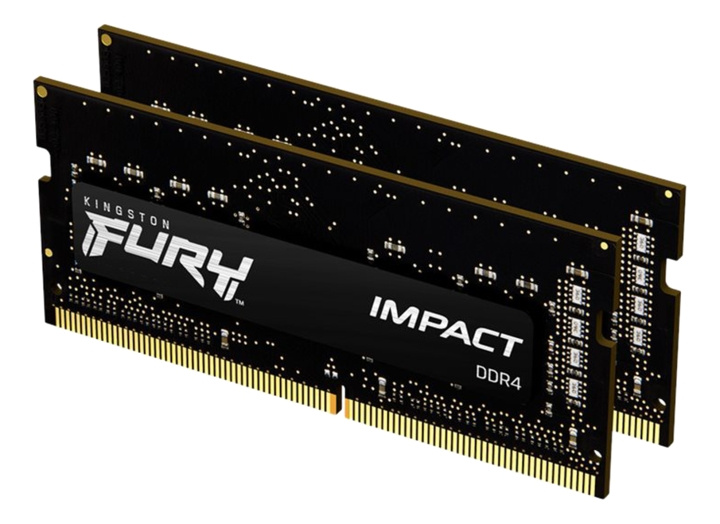 Kingston 32GB 2666MHz DDR4 CL16 SODIMM (Kit of 2) FURY Impact ryhmässä TIETOKOONET & TARVIKKEET / Tietokoneen komponentit / RAM-muistit / DDR4 SoDimm @ TP E-commerce Nordic AB (C16727)