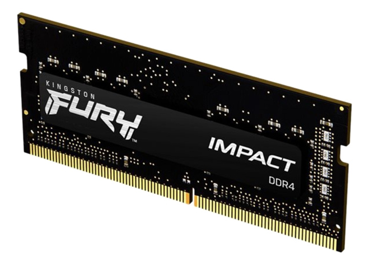 Kingston 8GB 3200MHz DDR4 CL20 SODIMM FURY Impact ryhmässä TIETOKOONET & TARVIKKEET / Tietokoneen komponentit / RAM-muistit / DDR4 SoDimm @ TP E-commerce Nordic AB (C16776)