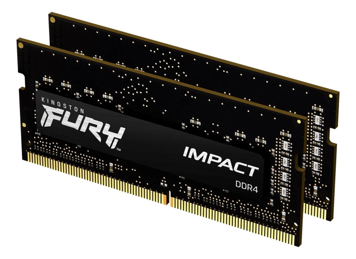 Kingston 32GB 3200MHz DDR4 CL20 SODIMM (Kit of 2) FURY Impact ryhmässä TIETOKOONET & TARVIKKEET / Tietokoneen komponentit / RAM-muistit / DDR4 @ TP E-commerce Nordic AB (C16778)