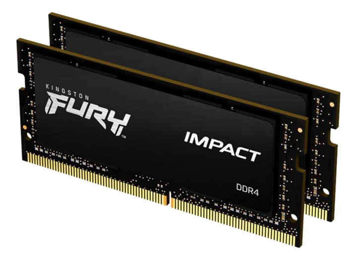 Kingston 64GB 3200MHz DDR4 CL20 SODIMM (Kit of 2) FURY Impact ryhmässä TIETOKOONET & TARVIKKEET / Tietokoneen komponentit / RAM-muistit / DDR4 SoDimm @ TP E-commerce Nordic AB (C16779)