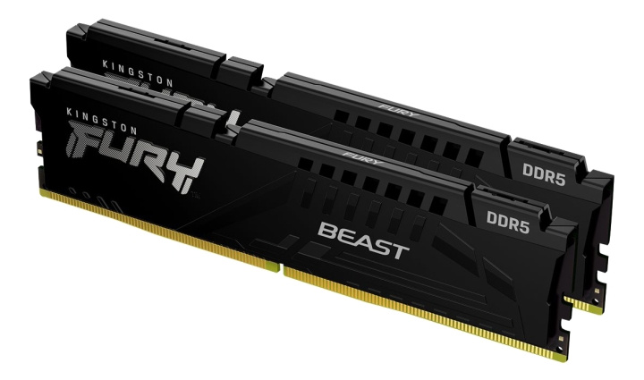 Kingston 16GB 5200MT/s DDR5 CL40 DIMM (Kit of 2) FURY Beast Black ryhmässä TIETOKOONET & TARVIKKEET / Tietokoneen komponentit / RAM-muistit / DDR5 @ TP E-commerce Nordic AB (C16906)