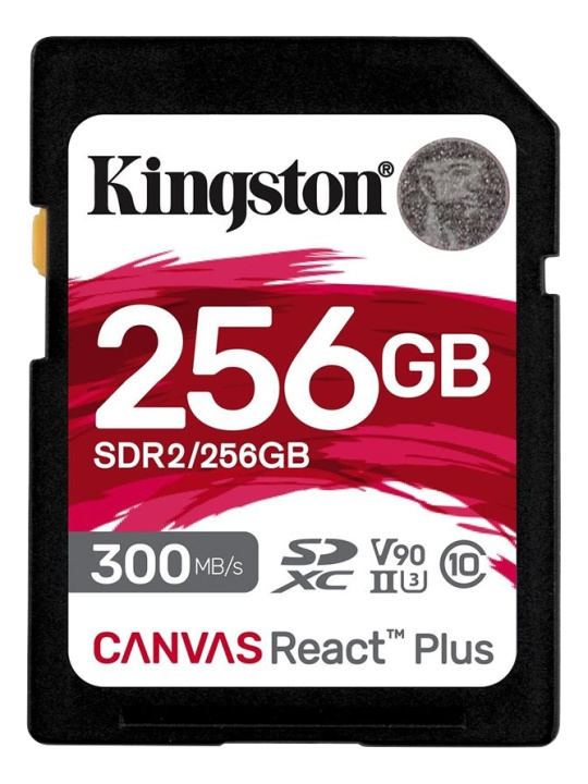 Kingston 256GB Canvas React Plus SDXC UHS-II ryhmässä KODINELEKTRONIIKKA / Tallennusvälineet / Muistikortit / SD/SDHC/SDXC @ TP E-commerce Nordic AB (C16909)