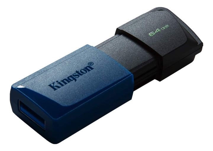 Kingston 64GB USB3.2 Gen 1 DataTraveler Exodia M (Black + Blue) ryhmässä KODINELEKTRONIIKKA / Tallennusvälineet / USB-muistitikku / USB 3.2 @ TP E-commerce Nordic AB (C16911)