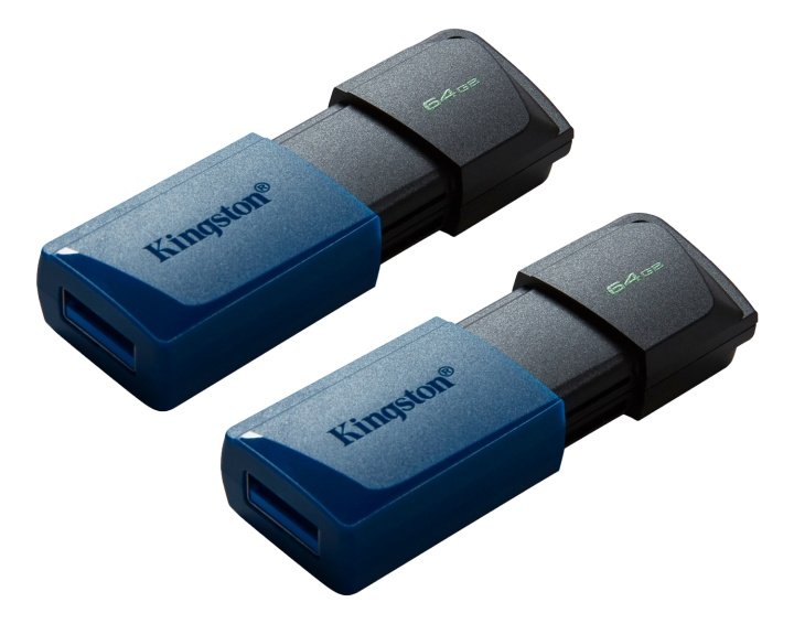 Kingston 64GB USB3.2 Gen 1 DataTraveler Exodia M (Black + Blue) ryhmässä KODINELEKTRONIIKKA / Tallennusvälineet / USB-muistitikku / USB 3.2 @ TP E-commerce Nordic AB (C16914)