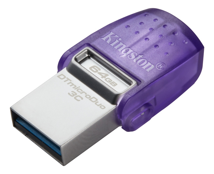 Kingston 64 Gt DataTraveler microDuo 3C 64GB ryhmässä KODINELEKTRONIIKKA / Tallennusvälineet / USB-muistitikku / USB 3.2 @ TP E-commerce Nordic AB (C16924)