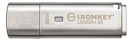 Kingston 32GB IKLP50 AES USB, w/256bit ryhmässä KODINELEKTRONIIKKA / Tallennusvälineet / USB-muistitikku / USB 3.2 @ TP E-commerce Nordic AB (C16932)