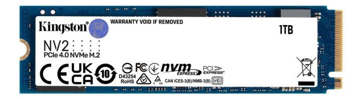 Kingston 1000G NV2 M.2 2280 PCIe 4.0 NVMe SSD ryhmässä TIETOKOONET & TARVIKKEET / Tietokoneen komponentit / Kovalevyt / SSD @ TP E-commerce Nordic AB (C16943)