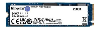 Kingston 250G NV2 M.2 2280 PCIe 4.0 NVMe SSD ryhmässä TIETOKOONET & TARVIKKEET / Tietokoneen komponentit / Kovalevyt / SSD @ TP E-commerce Nordic AB (C16944)