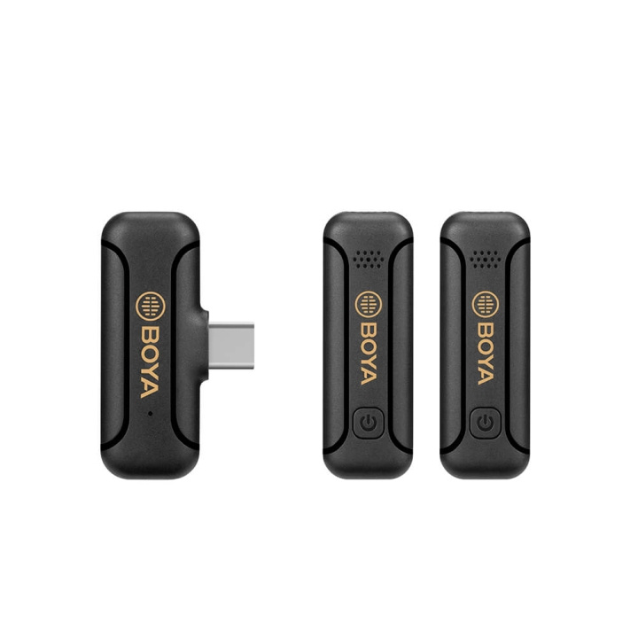 BOYA Wireless Microphone x2 BY-WM3 USB-C ryhmässä TIETOKOONET & TARVIKKEET / Tietokonetarvikkeet / Mikrofonit @ TP E-commerce Nordic AB (C16995)