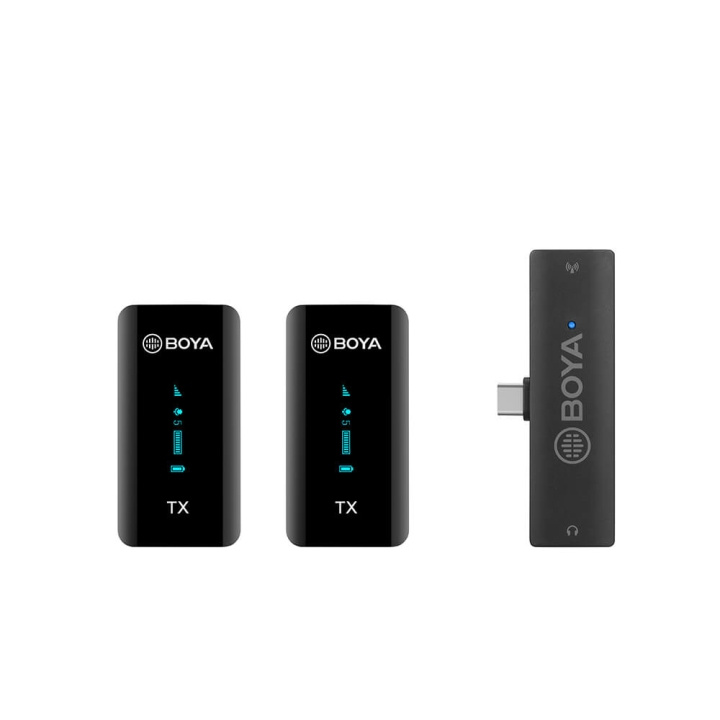 BOYA Wireless Microphone x2 BY-XM6-S6 USB-C ryhmässä TIETOKOONET & TARVIKKEET / Tietokonetarvikkeet / Mikrofonit @ TP E-commerce Nordic AB (C17003)