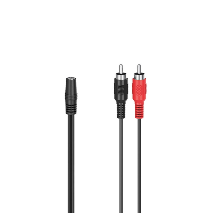 Hama Adapter Audio 2x RCA to 3.5 Stereo ryhmässä KODINELEKTRONIIKKA / Kaapelit & Sovittimet / RCA / Sovittimet @ TP E-commerce Nordic AB (C17012)