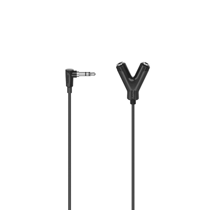 Hama Adapter Audio 3.5 Plug to 2x 3.5 Socket ryhmässä KODINELEKTRONIIKKA / Kaapelit & Sovittimet / Analoginen ääni / Sovittimet @ TP E-commerce Nordic AB (C17016)