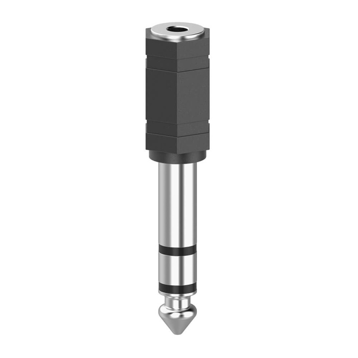 Hama Adapter Audio 3.5 to 6.3 Stereo ryhmässä KODINELEKTRONIIKKA / Kaapelit & Sovittimet / Analoginen ääni / Sovittimet @ TP E-commerce Nordic AB (C17019)
