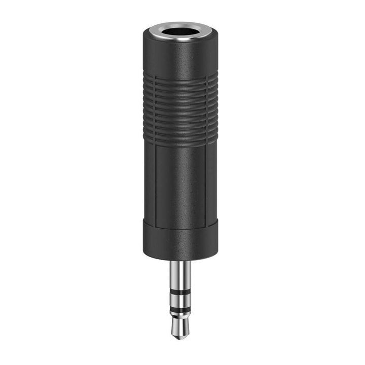 Hama Adapter Audio 6.3 to 3.5 Female to Male Stereo ryhmässä KODINELEKTRONIIKKA / Kaapelit & Sovittimet / Analoginen ääni / Sovittimet @ TP E-commerce Nordic AB (C17021)