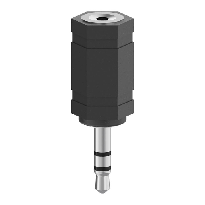 Hama Adapter Audio 2.5 to 3.5 Female to Male Stereo ryhmässä KODINELEKTRONIIKKA / Kaapelit & Sovittimet / Analoginen ääni / Sovittimet @ TP E-commerce Nordic AB (C17023)
