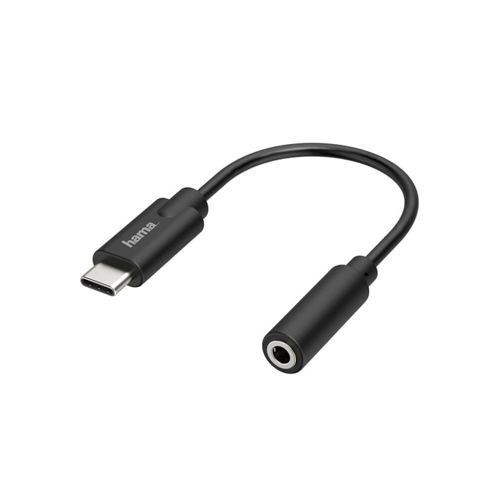 Hama Adapter Audio USB-C to 3.5 mm Stereo ryhmässä KODINELEKTRONIIKKA / Kaapelit & Sovittimet / Analoginen ääni / Sovittimet @ TP E-commerce Nordic AB (C17024)