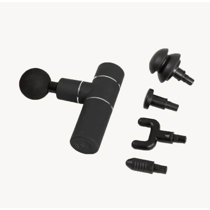 SWEDISH POSTURE Massage Gun Mini, 4 levels, 4 heads ryhmässä KAUNEUS JA TERVEYS / Hieronta ja hyvinvointi / Hieronta @ TP E-commerce Nordic AB (C17046)