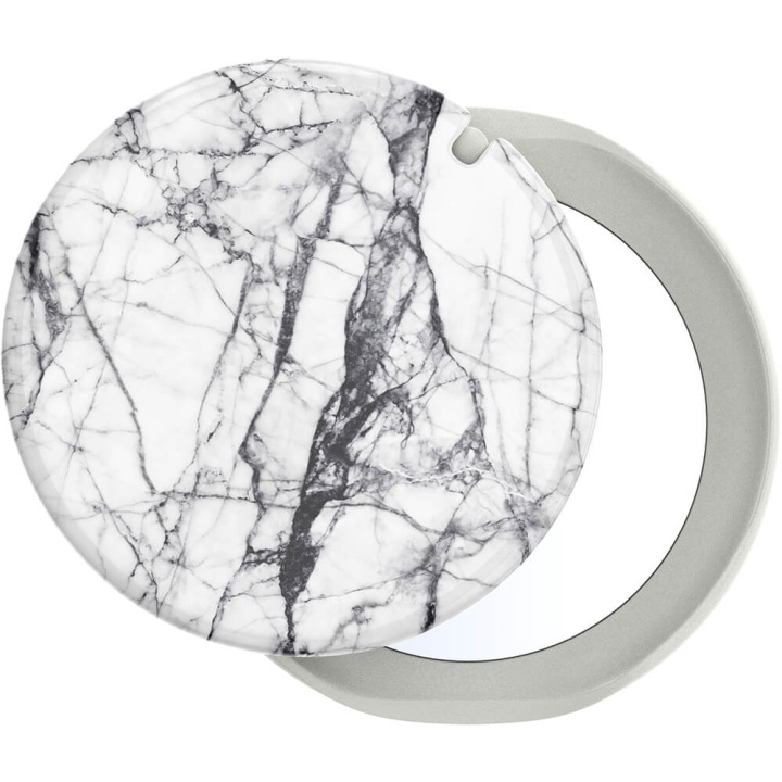 POPSOCKETS Mirror Dove White Marble Gloss Irrotettava Grip Telinetoiminnolla LUXE PopMirror ryhmässä ÄLYPUHELIMET JA TABLETIT / Muut tarvikkeet / Popsockets @ TP E-commerce Nordic AB (C17050)