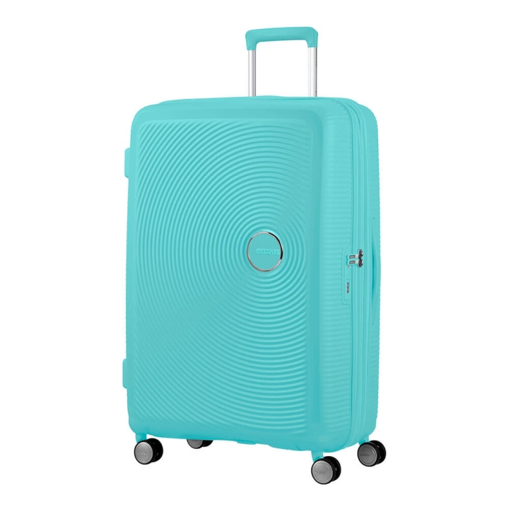 AMERICAN TOURISTER Soundbox Spinner Expandable 77 cm Blue ryhmässä URHEILU, VAPAA-AIKA JA HARRASTUS / Matkailutarvikkeet / Matkalaukut @ TP E-commerce Nordic AB (C17059)