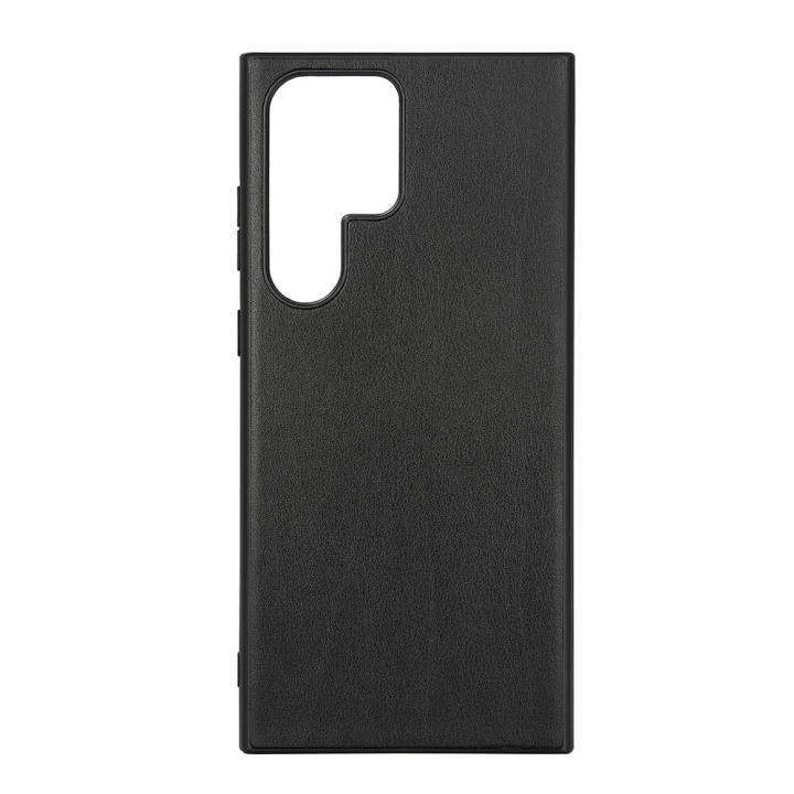 Buffalo Back cover PU Samsung S23 5G Ultra Black ryhmässä ÄLYPUHELIMET JA TABLETIT / Puhelimen suojakotelo / Samsung @ TP E-commerce Nordic AB (C17077)