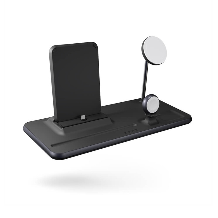 ZENS Wireless Charger 4in1 Magnetic for Watch and tablet ryhmässä ÄLYPUHELIMET JA TABLETIT / Laturit & Kaapelit / Qi Langaton laturi @ TP E-commerce Nordic AB (C17099)