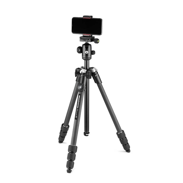Manfrotto Stativkit Element MII Mobil BT Kulled Kolfiber ryhmässä KODINELEKTRONIIKKA / Valokuvat & Videot / Valokuvauslaitteet / Kolmijalka @ TP E-commerce Nordic AB (C17122)