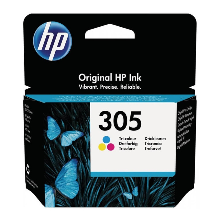 HP Musteet 3YM60AE 305 Tri-colour ryhmässä TIETOKOONET & TARVIKKEET / Tulostimet & Tarvikkeet / Musteet ja väriaineet / Mustepatruunat / HP @ TP E-commerce Nordic AB (C17259)