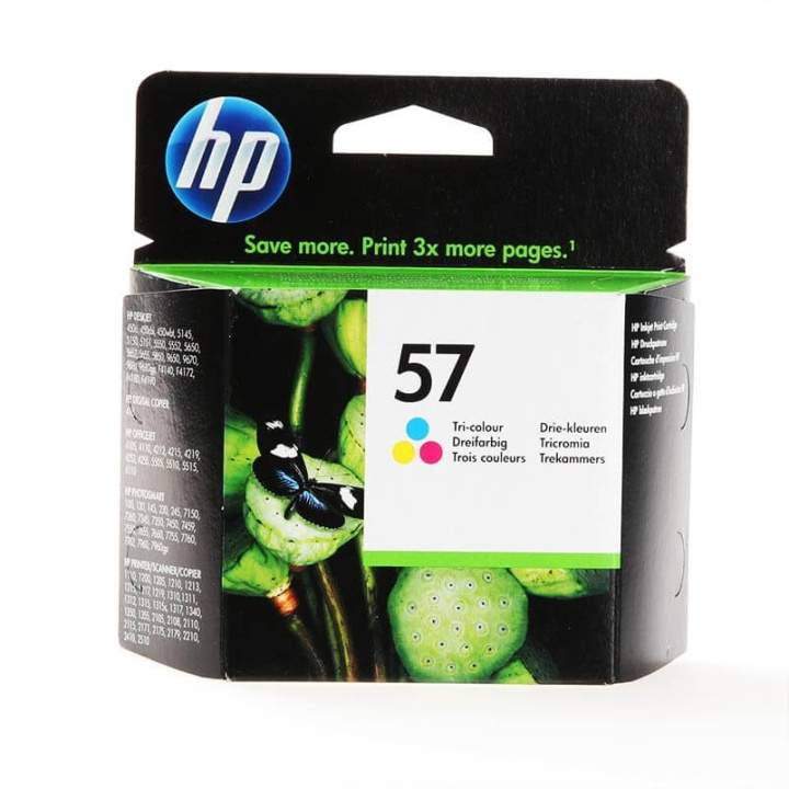 HP Musteet C6657AE 57 Tri-colour ryhmässä TIETOKOONET & TARVIKKEET / Tulostimet & Tarvikkeet / Musteet ja väriaineet / Mustepatruunat / HP @ TP E-commerce Nordic AB (C17279)