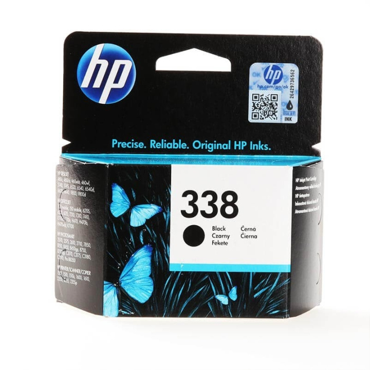 HP Musteet C8765EE 338 Musta ryhmässä TIETOKOONET & TARVIKKEET / Tulostimet & Tarvikkeet / Musteet ja väriaineet / Mustepatruunat / HP @ TP E-commerce Nordic AB (C17280)