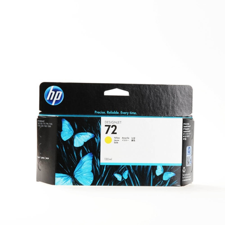HP Ink C9373A 72 Yellow ryhmässä TIETOKOONET & TARVIKKEET / Tulostimet & Tarvikkeet / Musteet ja väriaineet / Mustepatruunat / HP @ TP E-commerce Nordic AB (C17290)