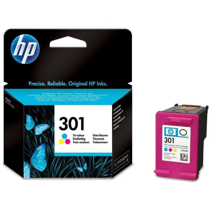 HP Musteet CH562EE 301 Tri-colour ryhmässä TIETOKOONET & TARVIKKEET / Tulostimet & Tarvikkeet / Musteet ja väriaineet / Mustepatruunat / HP @ TP E-commerce Nordic AB (C17311)