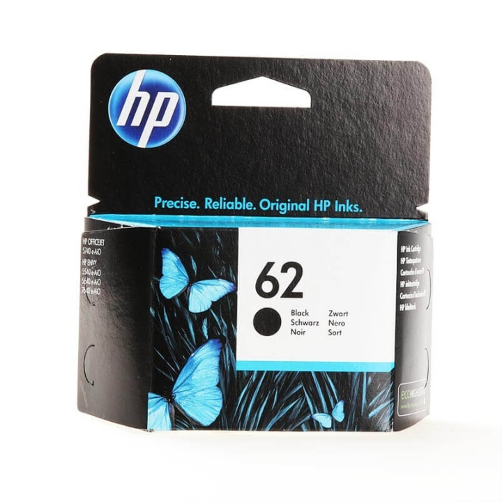 HP Musteet C2P04AE 62 Musta ryhmässä TIETOKOONET & TARVIKKEET / Tulostimet & Tarvikkeet / Musteet ja väriaineet / Mustepatruunat / HP @ TP E-commerce Nordic AB (C17372)