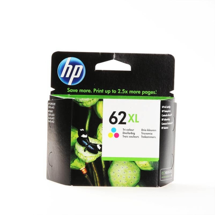 HP Musteet C2P07AE 62XL Tri-colour ryhmässä TIETOKOONET & TARVIKKEET / Tulostimet & Tarvikkeet / Musteet ja väriaineet / Mustepatruunat / HP @ TP E-commerce Nordic AB (C17375)