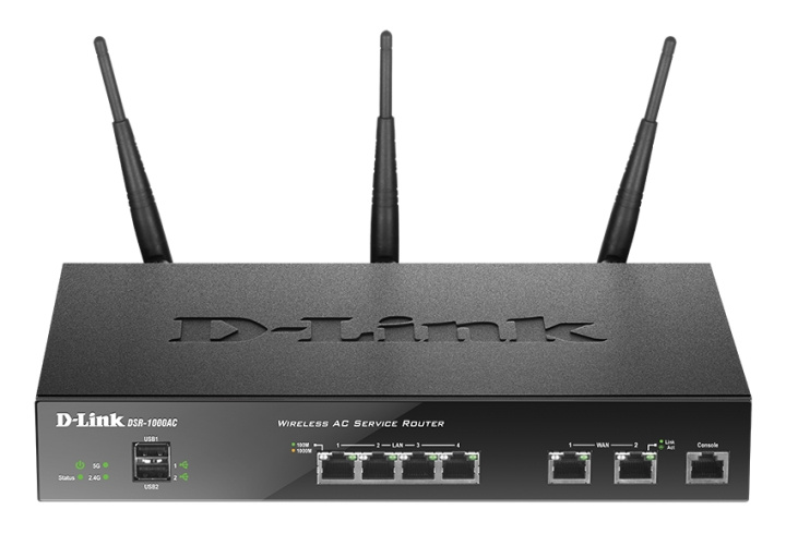 D-Link -Langaton VPN reititin, Tupla kaista, 802.1, musta ryhmässä TIETOKOONET & TARVIKKEET / Verkko / Reititin @ TP E-commerce Nordic AB (C17526)
