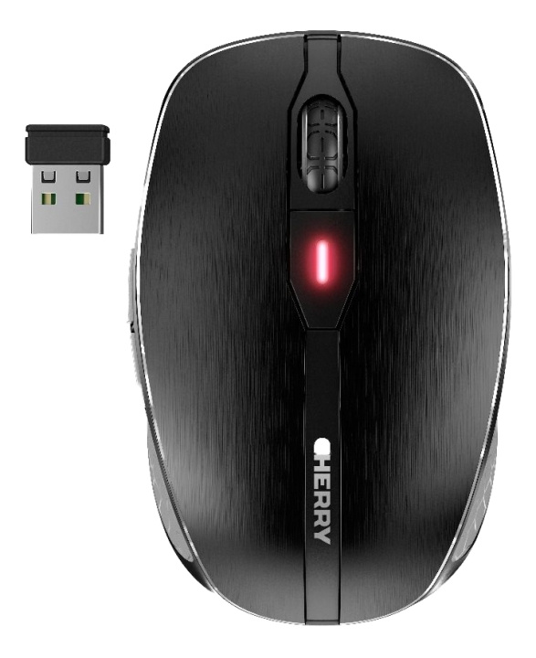 Cherry MW 8 Advanced langaton hiiri, 3200 dpi, Bluetooth, musta ryhmässä TIETOKOONET & TARVIKKEET / Hiiret & Näppäimistöt / Hiiret / Langattomat @ TP E-commerce Nordic AB (C17548)