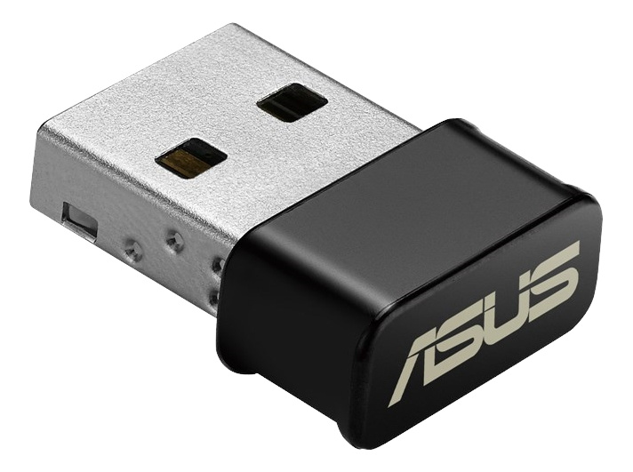 ASUS USB-AC53 Wi-Fi-sovitin, 802.11ac, MU-MIMO, musta ryhmässä TIETOKOONET & TARVIKKEET / Verkko / Verkkokortti / Langaton USB @ TP E-commerce Nordic AB (C17611)