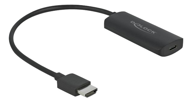 Delock Adapter HDMI-A male to USB Type-C™ female (DP Alt Mode) 4K 60Hz ryhmässä KODINELEKTRONIIKKA / Kaapelit & Sovittimet / HDMI / Sovittimet @ TP E-commerce Nordic AB (C17656)