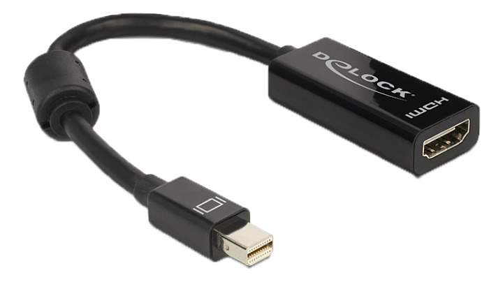 Delock Adapter mini Displayport 1.1 male > HDMI female Passive black ryhmässä TIETOKOONET & TARVIKKEET / Kaapelit & Sovittimet / DisplayPort / Sovittimet @ TP E-commerce Nordic AB (C17657)