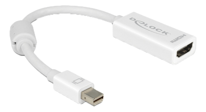 Delock Adapter mini Displayport 1.1 male > HDMI female Passive white ryhmässä TIETOKOONET & TARVIKKEET / Kaapelit & Sovittimet / DisplayPort / Sovittimet @ TP E-commerce Nordic AB (C17661)