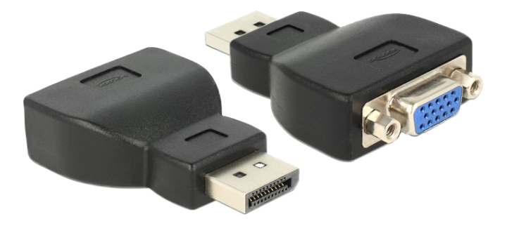 Delock Adapter Displayport 1.1 male > VGA female black ryhmässä TIETOKOONET & TARVIKKEET / Kaapelit & Sovittimet / DisplayPort / Sovittimet @ TP E-commerce Nordic AB (C17669)