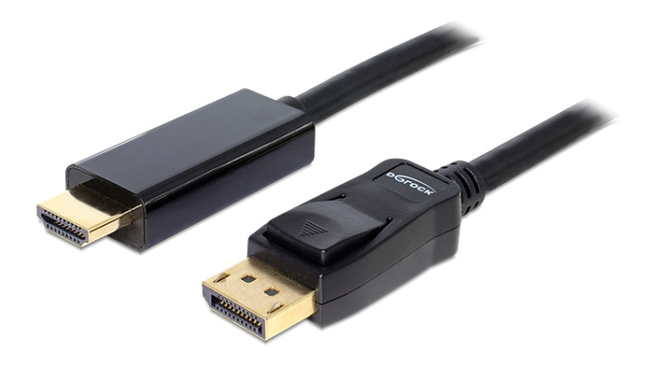 Delock Cable Displayport 1.1 male > High Speed HDMI-A male passive 3 m ryhmässä TIETOKOONET & TARVIKKEET / Kaapelit & Sovittimet / DisplayPort / Kaapelit @ TP E-commerce Nordic AB (C17672)